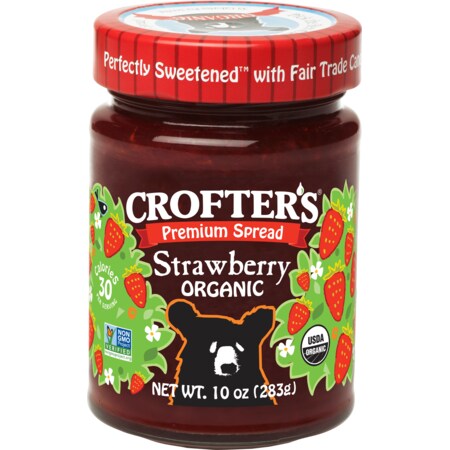 Crofters Organic Spread Premium Strawberry 10 oz., PK6 60067275000915